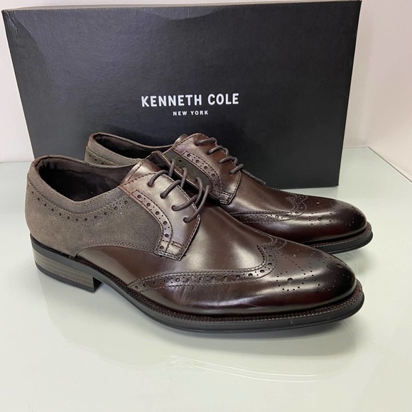 New $165 KENNETH COLE Men\'s 7.5 Brock Lace Up Wingtip Oxfords main image 5